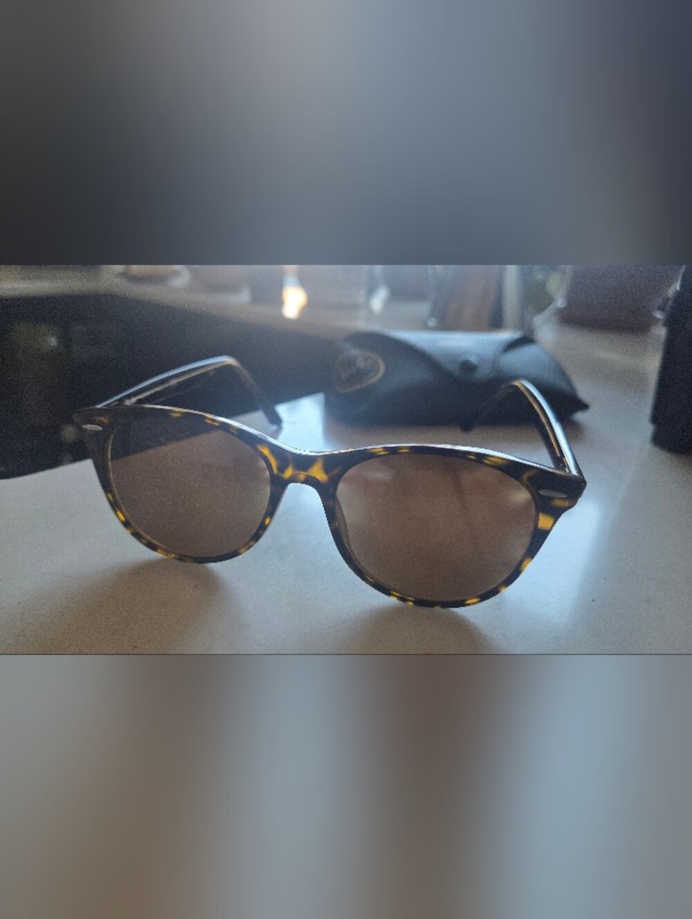 Rayban FRAMES RB2185 Sz55 Glass Showing Wear Frames With Original Case